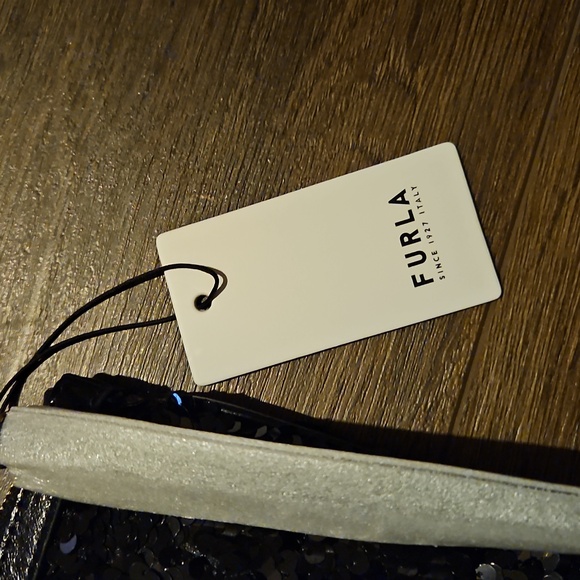 Furla Sparkling Black Sequin Wristlet - Picture 8 of 15